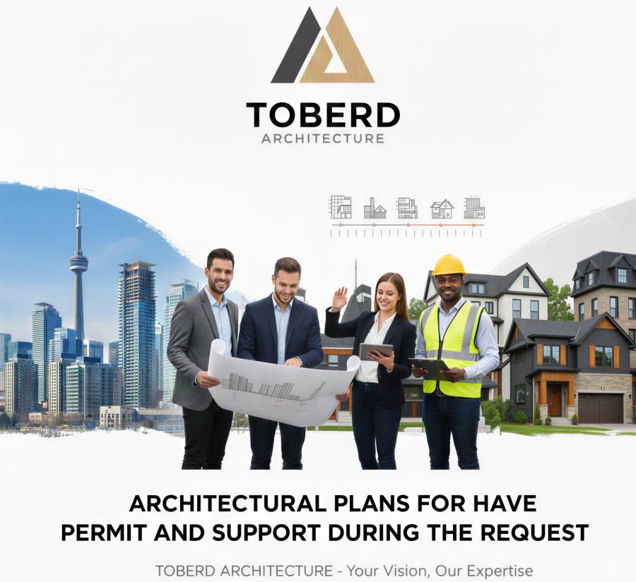 Building permit drawing Toronto