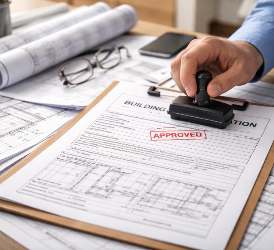 Building permit drawing Toronto